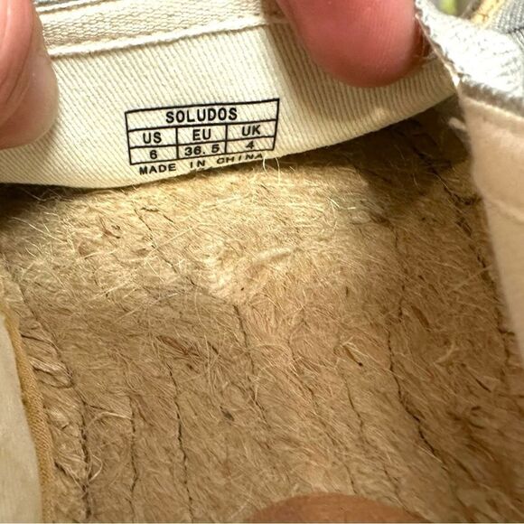SOLUDOS Dali handcrafted Espadrilles Hand-braided stacked jute Size 6 EU 36.5 - Picture 12 of 16